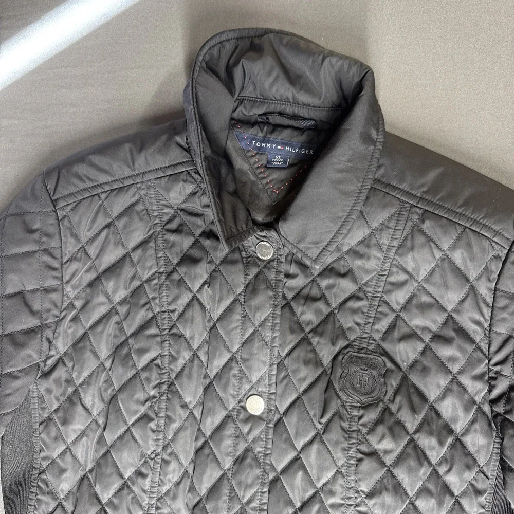 Tommy Hilfiger Ladies' Quilted Jacket - Black‎ XS
